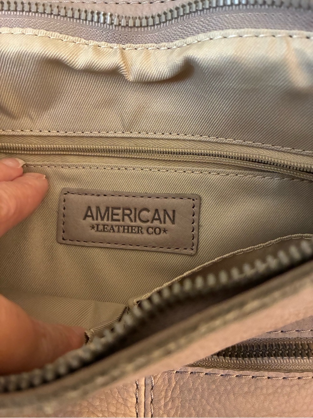 American Leather Gray Cleveland Convertible Backpack Purse - Picture 5 of 9